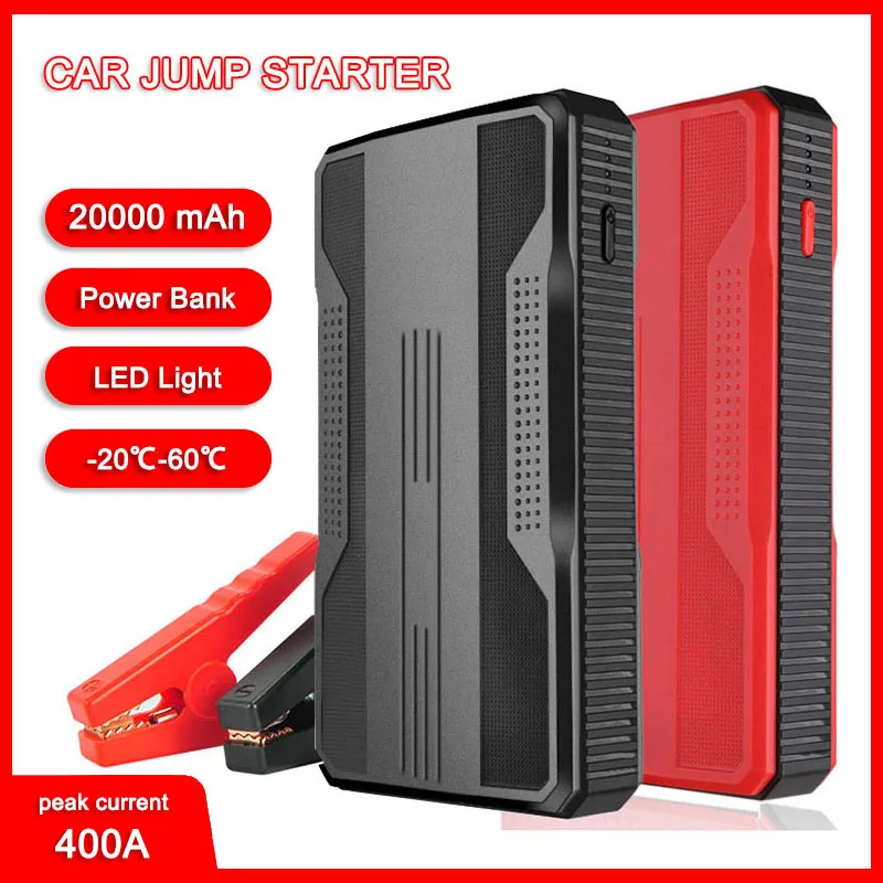 

Портативное автомобильное пусковое устройство 20000 м, аварийный автомобильный аккумулятор, бустер, зарядное устройство, источник питания для бензинового автомобиля 12 В, стартер автомобиля