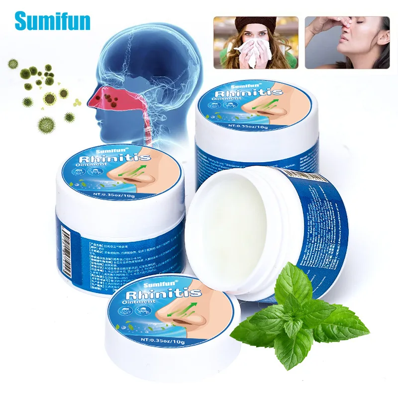 

Rhinitis Nose Nasal Cream Sinusitis Treatment Ointment Allergic Itchy Nos Sneezing Congestion Medical Plaster Nose Health Care