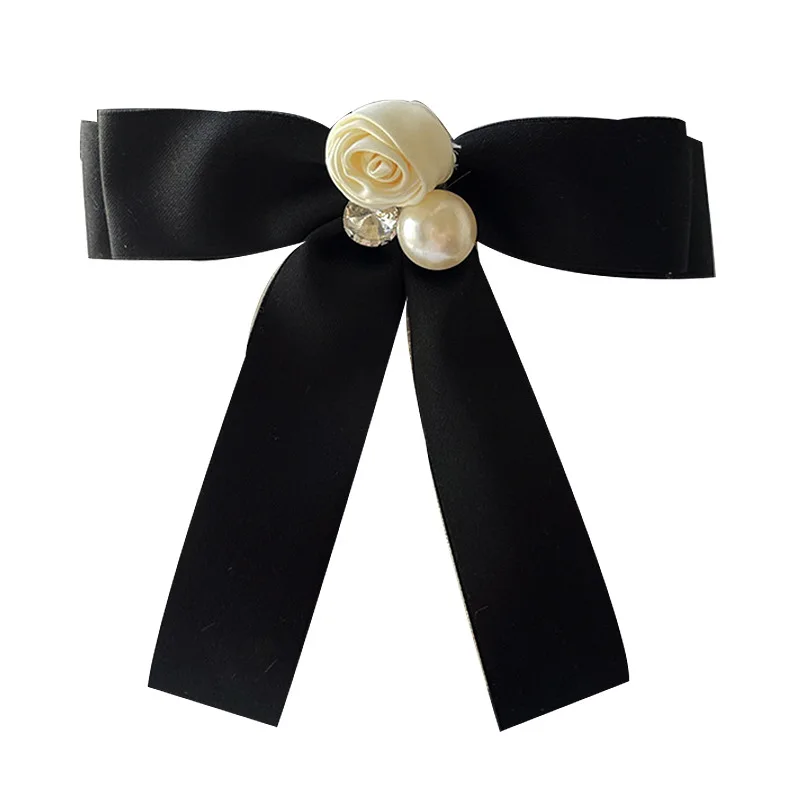 

Woman's Bow Tie Brooch for Korean College Style Ribbon Corsage Pins Fashion Accessories Collar Flower Temperament Women's Gifts