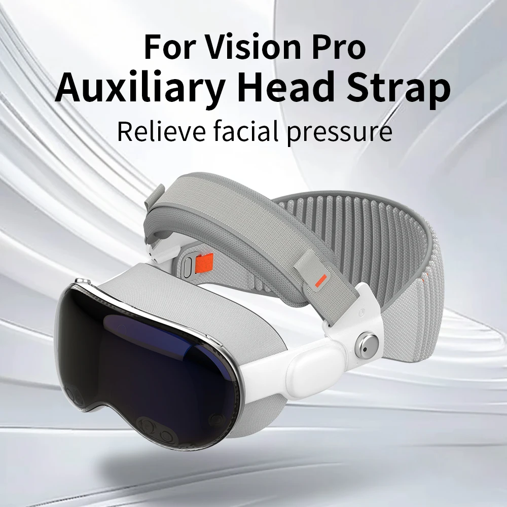 Фото Для повязок на голову Vision Pro, удобный регулируемый ремешок на голову, уменьшает распределение давления на голову, декомпрессионная повязка на голову, аксессуары №3