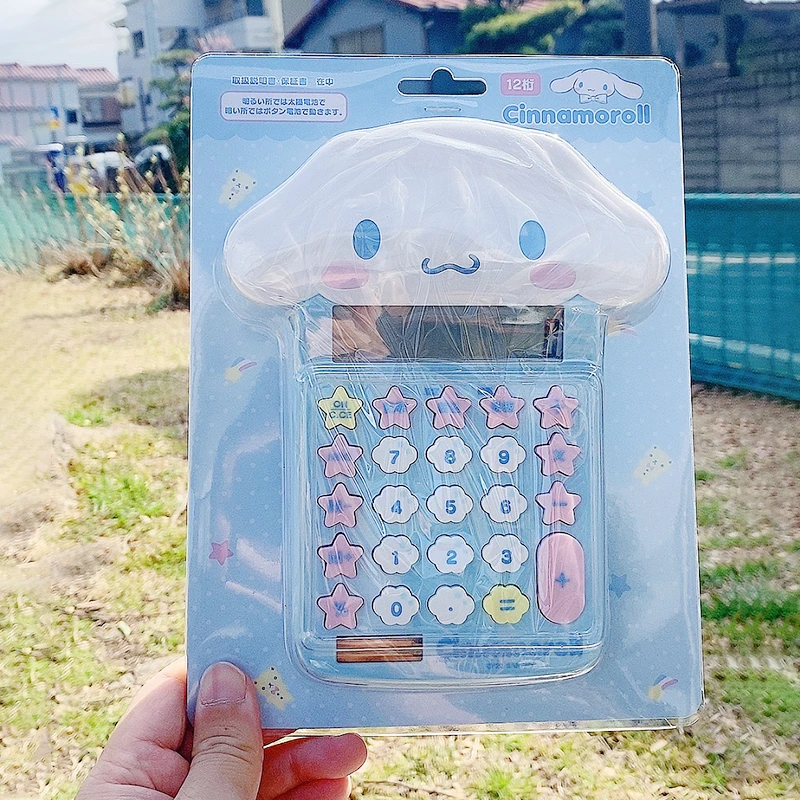 

Новый компьютер аниме Sanrio Kawaii Mymelody Kuromi Cinnamoroll калькулятор для офиса милый подарок для студентов на солнечной батарее из ПВХ