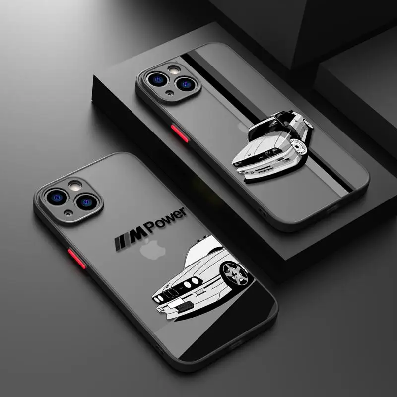 

BMW-M-Power Phone Case for Samsung S23 S22 S21 Note 20 Ultra S20 FE S10 Plus S10e S9 Cover Clear Hard PC Armor Matte Funda