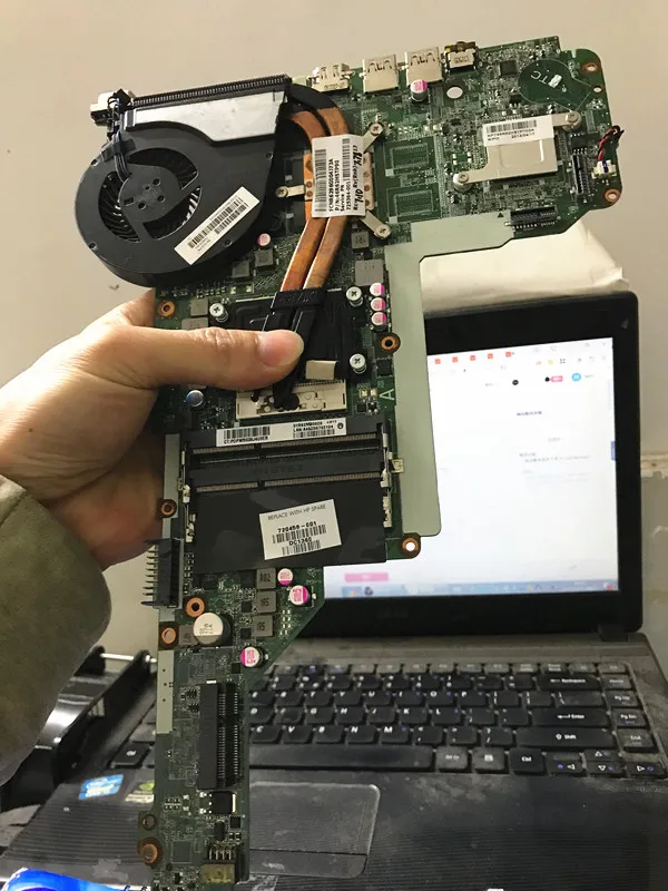 

720459-001 720458-001 для материнской платы HP Pavilion 14-E 15-E 17-E DA0R62MB6E1 DA0R62MB6E0 + Бесплатный вентилятор радиатора