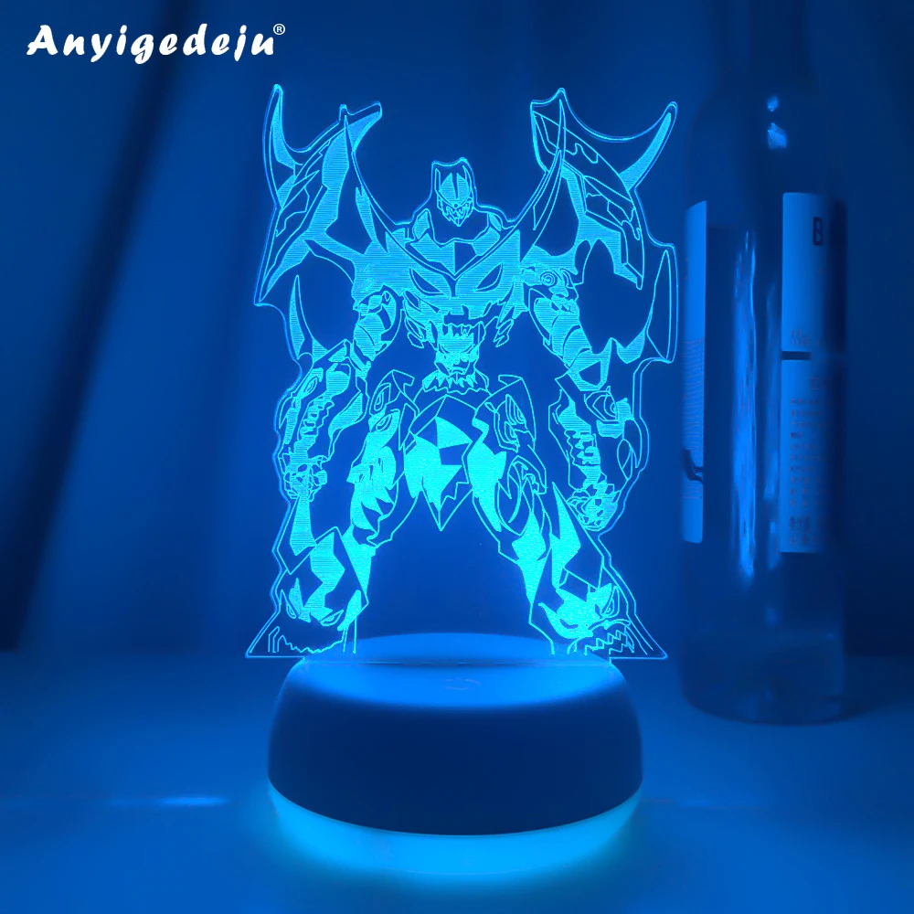 

Anime Gurren Lagann Robot Led Night Light for Bedroom Decor Birthday Gift Night Lamp Tengen Toppa Light Gurren Lagann Gadget