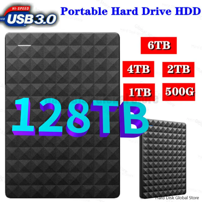 

Original Portable Expansion HDD Drive Disk 1TB 2TB 4TB USB3.0 External HDD 2.5inch 120MB/s Capacity External Disco duro