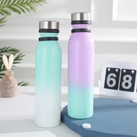 750ml stainless steel sports bottle vacuum insulation cup large capacity drinking water container outdoor travel portable kettle