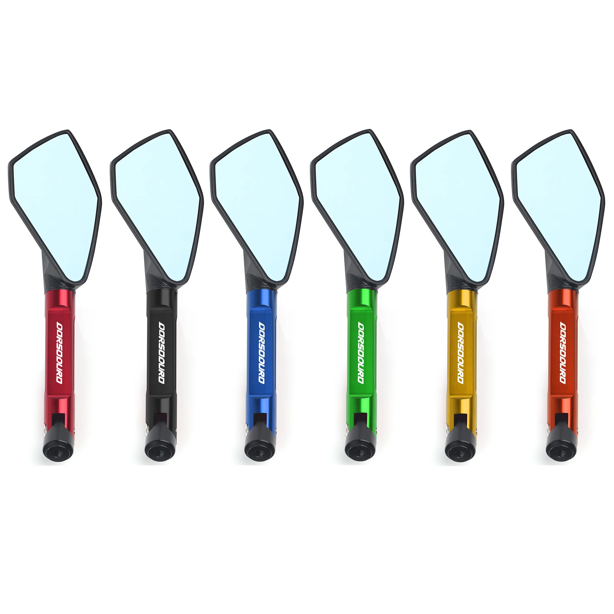 Универсальное зеркало для мотоцикла CNC заднего вида синего цвета с антибликовым покрытием для Aprilia DORSODURO 750 и DORSODURO 1200.