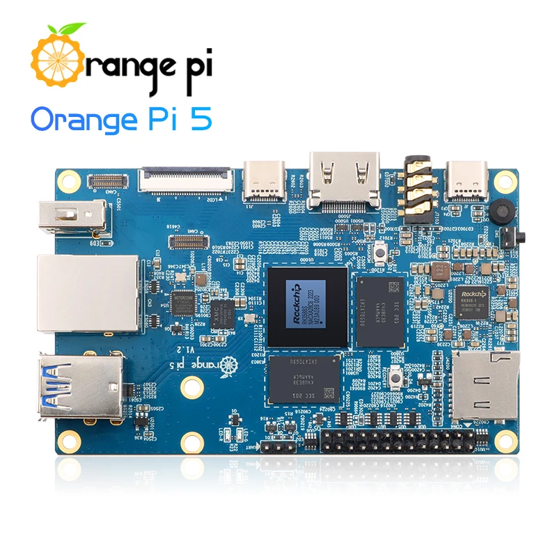 Плата для компьютера Orange Pi 5 ОЗУ 16 ГБ внутренняя плата RK3588S внешний Wi-Fi + BT SSD 8K