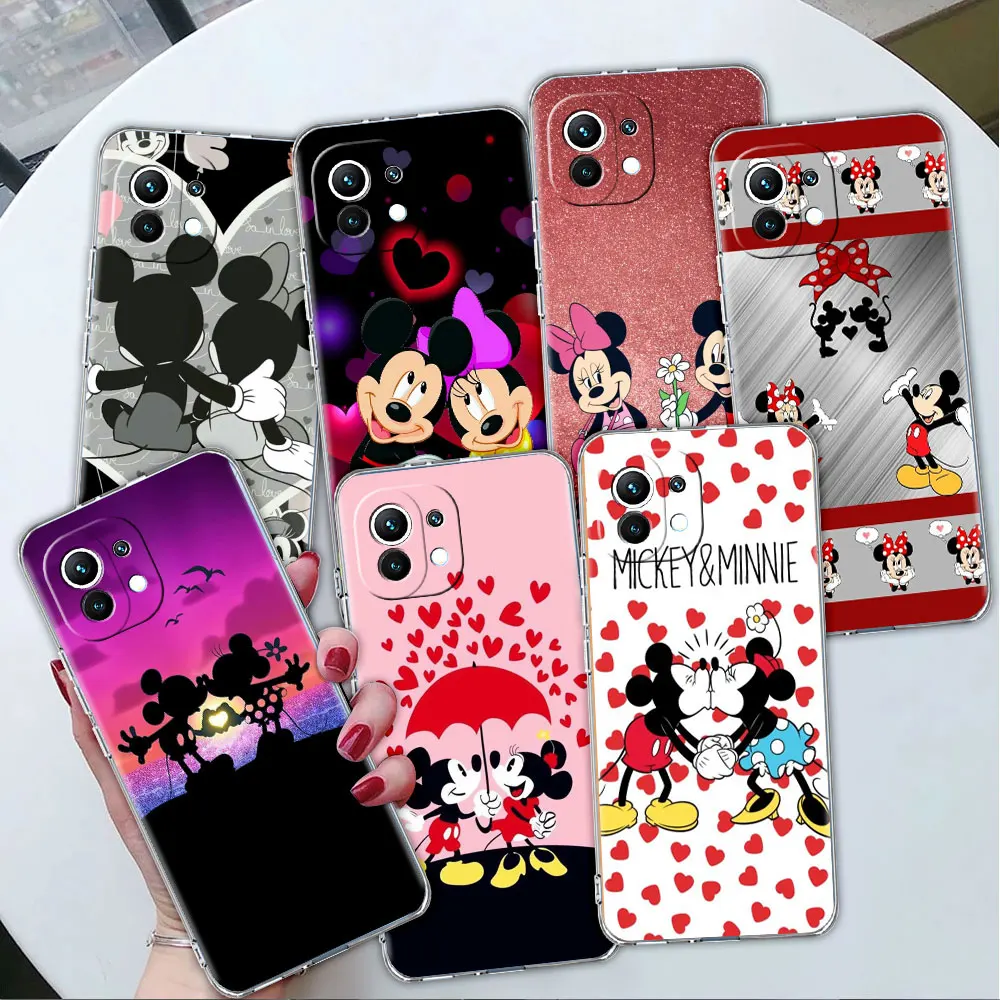

Case For Xiaomi Poco X3 NFC 11T Pro 11 Lite 10T 12 9T 13 X5 X4 F3 M5 M3 F1 12T Clear Silicone Phone Cover Mickey And Minnie Cute