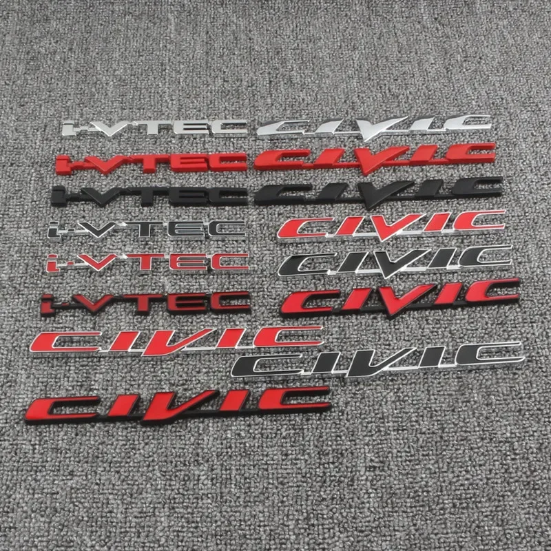 1X 3D VTEC iVTEC металлическая эмблема наклейки на автомобиль для Honda cb400 i-VTEC vfr800 cb750 Civic