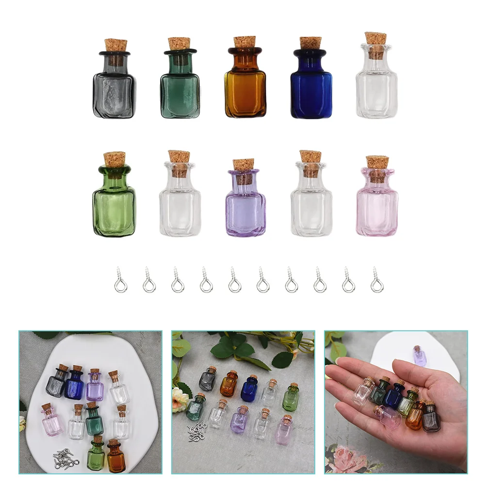 

Bottles Bottle Jars Mini Cork Tiny Vials Drifting Sample Diy Potion Clear Stopper Container Crafts Favor Containers Perfume Oil