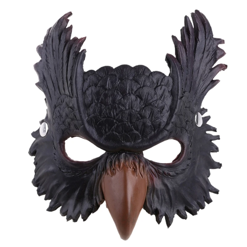 Owl Mask Dragon Wings Set Wing Men Women Stage Costume Cute Gift for Kids Party Animal Cospty  Accessories Carnival Gift