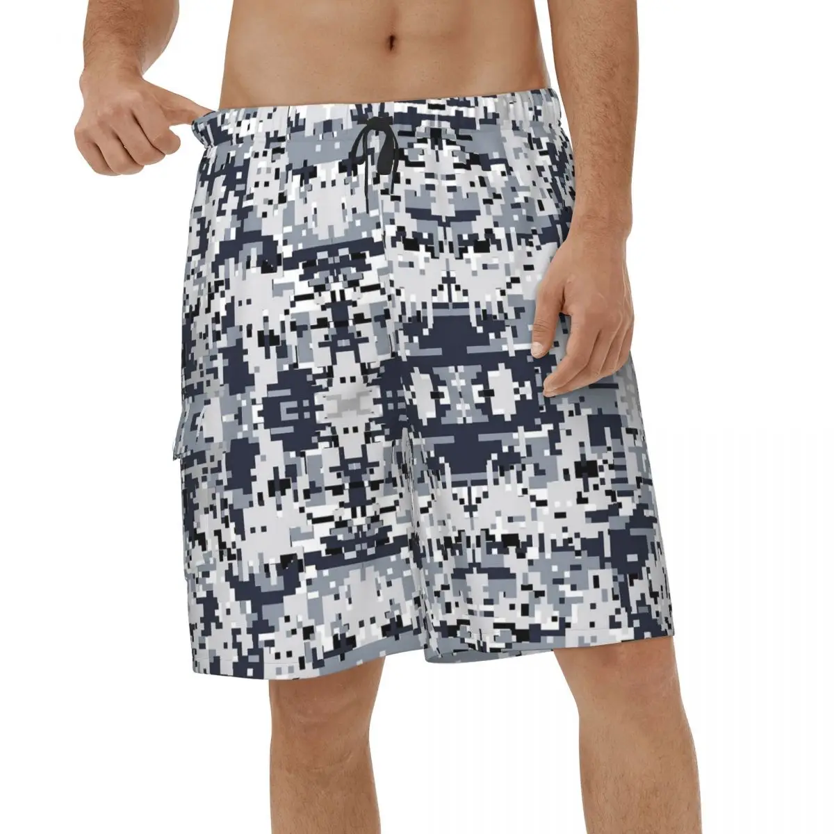 

Urban Digital Army Camouflage Beach Shorts Men Fashion Swimwear Board Shorts Breathable Running Surf Male Board Shorts