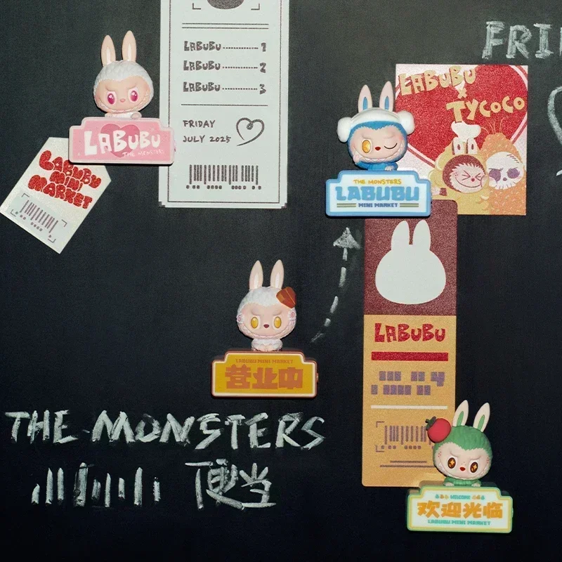 Фото POP MART LABUBU THE MONSTERS Wacky Mart Series-Fridge Магнит Слепая коробка Игрушки Kawaii Аниме Фигурка Сюрприз Mystery Box №5