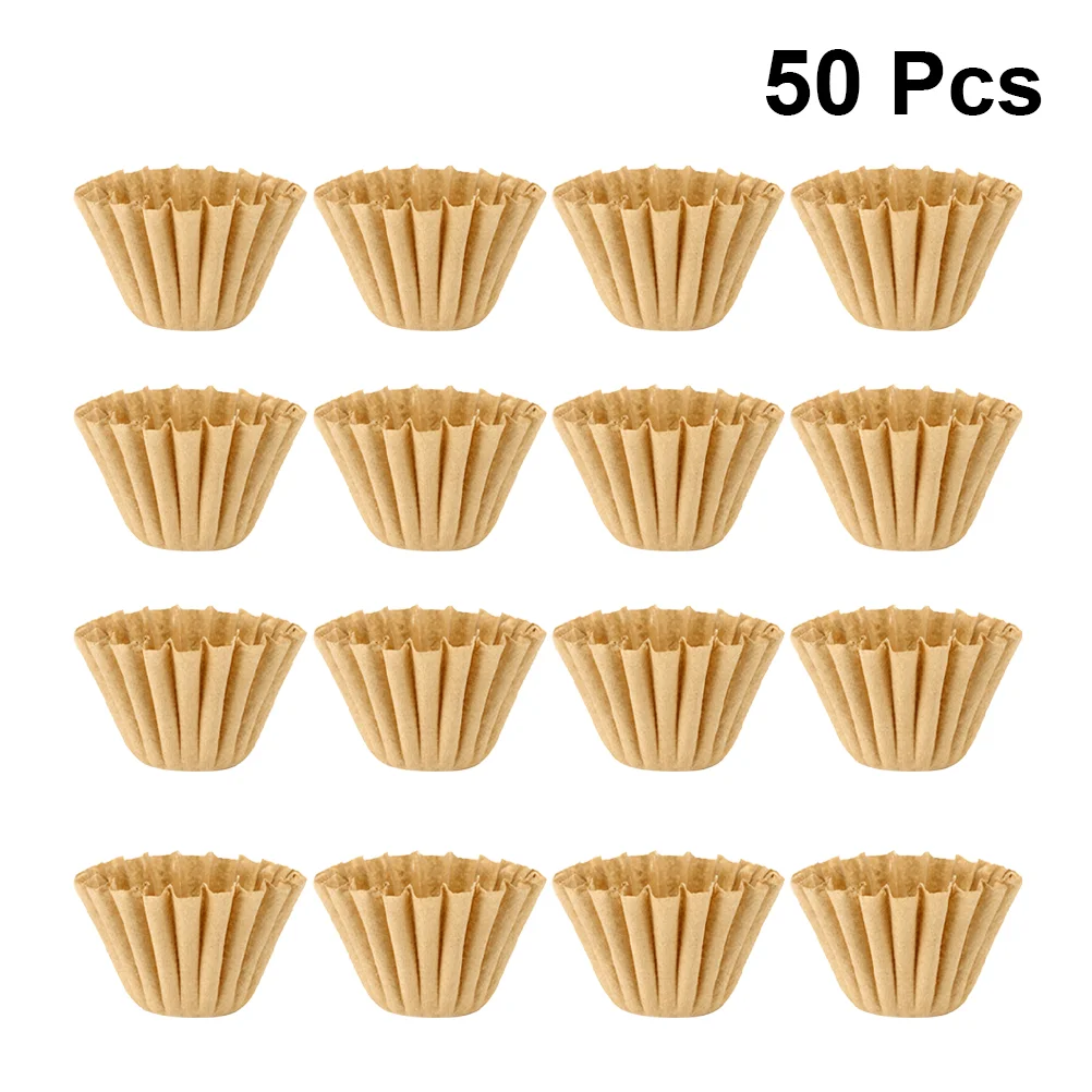 

Filter Coffee Basket Paper Hand Tea Drip Espresso Cake Filters Shape Wood Maker Fiber Cone Cup Machine Replacement Unbleached