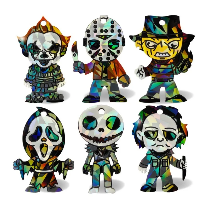 Голографическое украшение сделай сам на Хэллоуин Мультяшные рандомные уличные