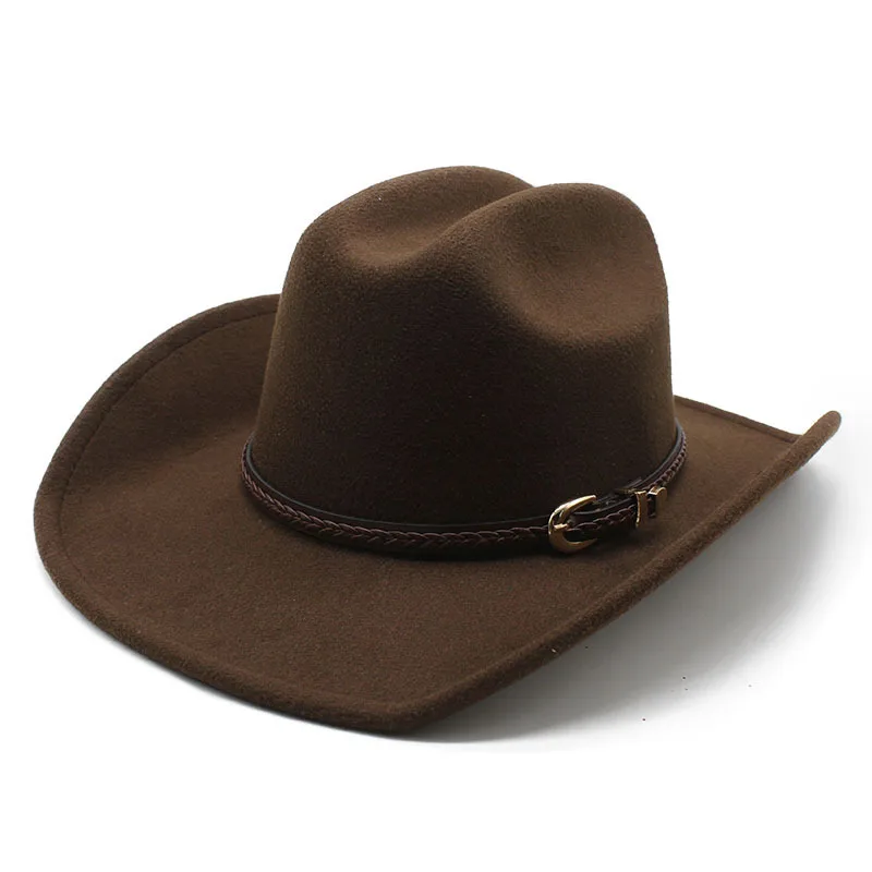 Новая шерстяная фетровая шляпа с широкими полями для мужчин и женщин