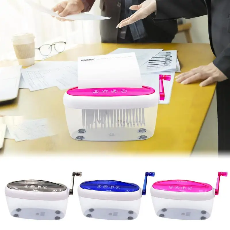 

Shredders For Home Office Hand File Shredder Shredded Business Cards High-Security Micro-Cut Paper And Credit Card Home Office