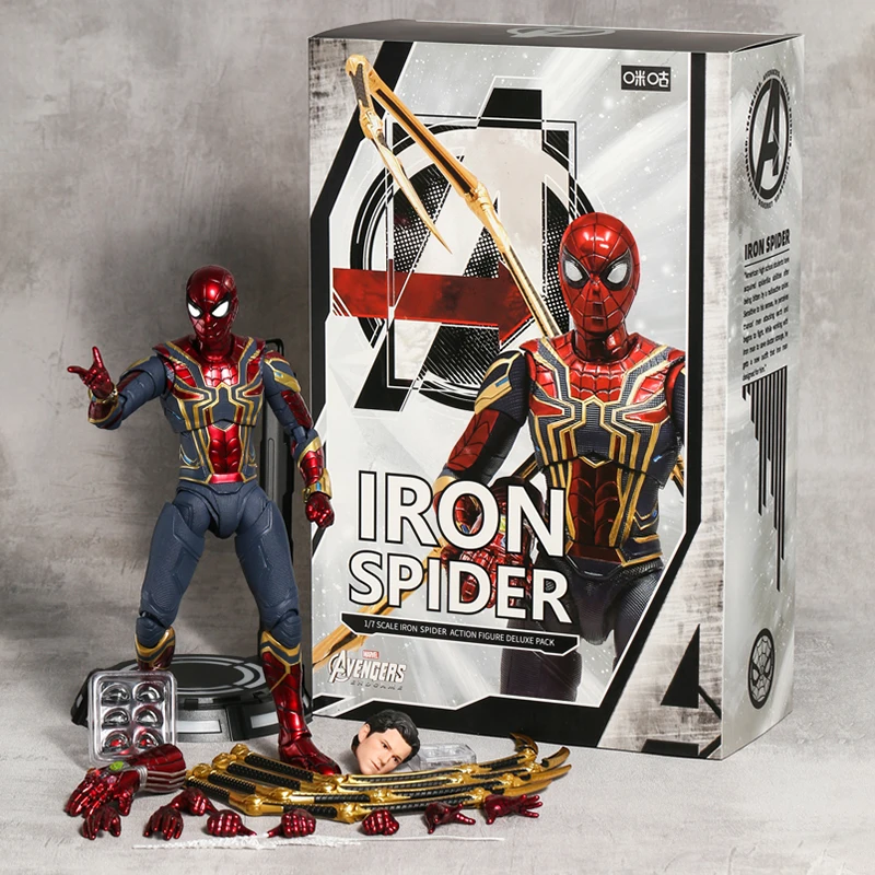 

МВт Мстители финал Железный Человек-паук масштаб 1/7 экшн-фигурка Коллекционная модель игрушка подарок кукла Фигурка