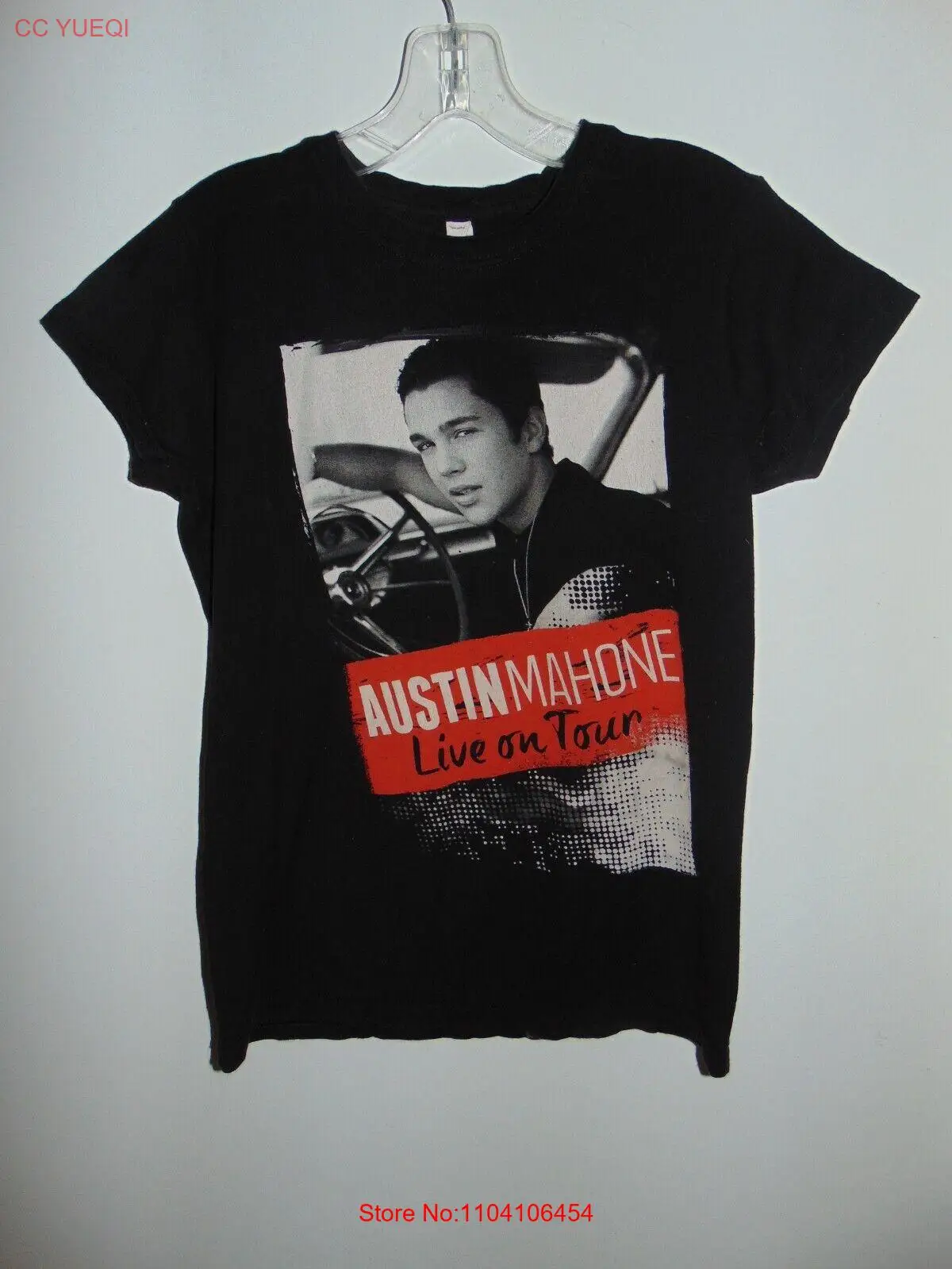 Austin Mahone - Live On Tour Лето 2014 г. — черная рубашка женская большая L Tultex