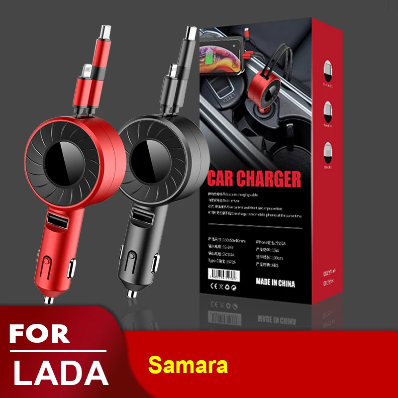 

USB Type C Car Charger Automotive Goods for iPhone Android HUAWEI HONOR Xiaomi POCO Redmi Samsung Galaxy Realme for LADA Samara