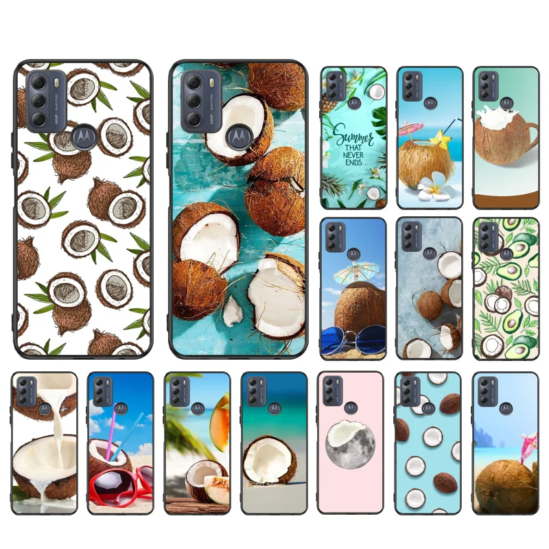 

Fruit Coconut Summer Phone Case for Motorola Moto G 5G G50 G30 G10 G60 G Pure G Stylus G40 Fusion G Play G Power