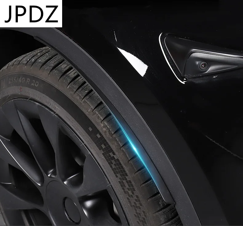 

For Tesla Model Y fender concealed non perforated wheel eyebrow pasted anti-collision strip exterior decoration modification