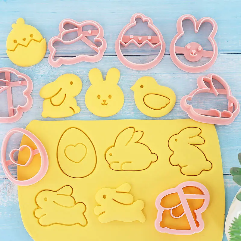 8 шт. форма для печенья с мультяшным пасхальным кроликом милый кролик цыпленок