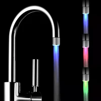 led temperature sensitive 137 color light up faucet kitchen bathroom glow water saving faucet aerator tap nozzle shower