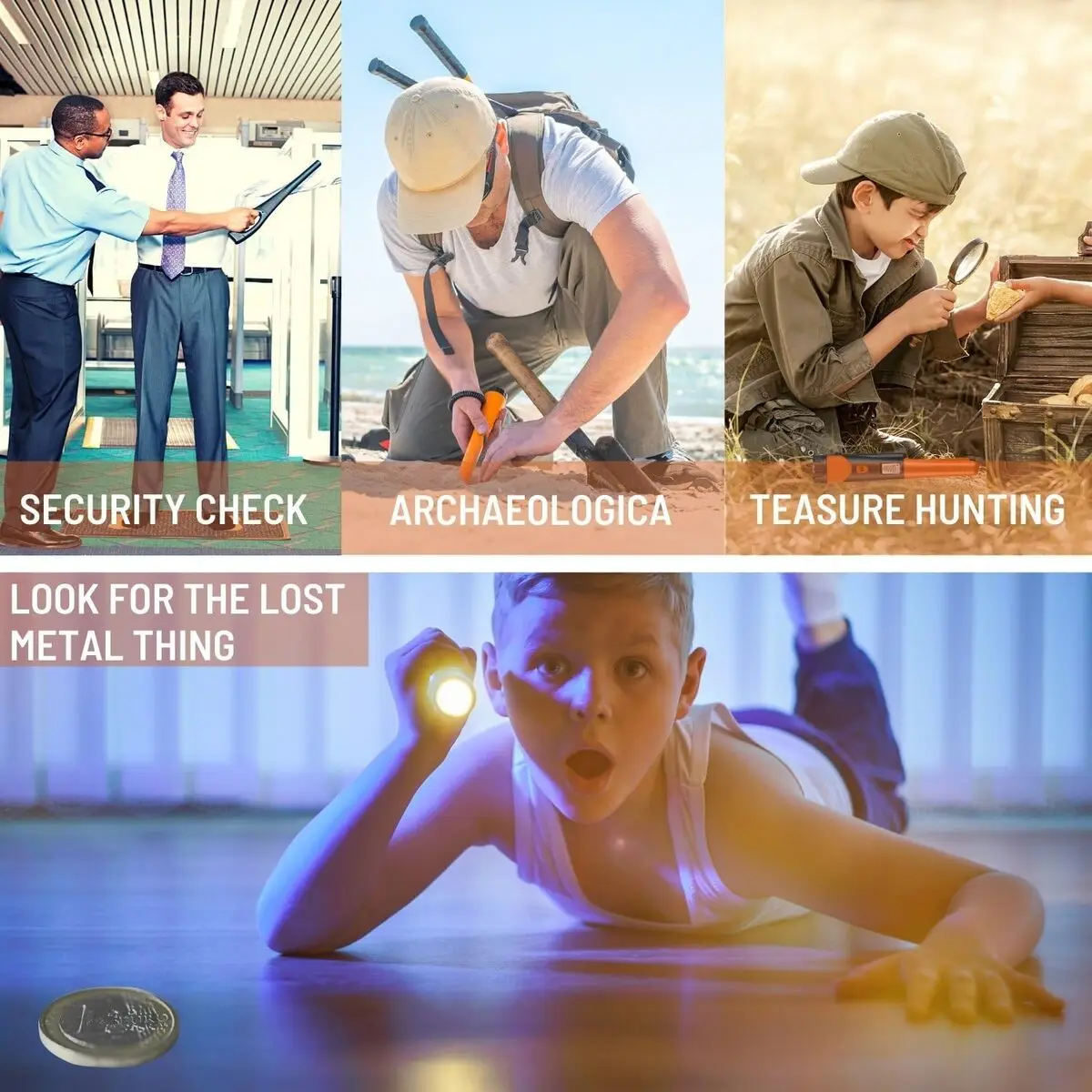 Handheld Metal Detector Waterproof High Sensitivity Gold Detector Pointer Treasure Pinpointing Finder Probe with LCD Screen 5 Handheld Metal Detector Waterproof High Sensitivity Gold Detector Pointer Treasure Pinpointing Finder Probe with LCD Screen 5