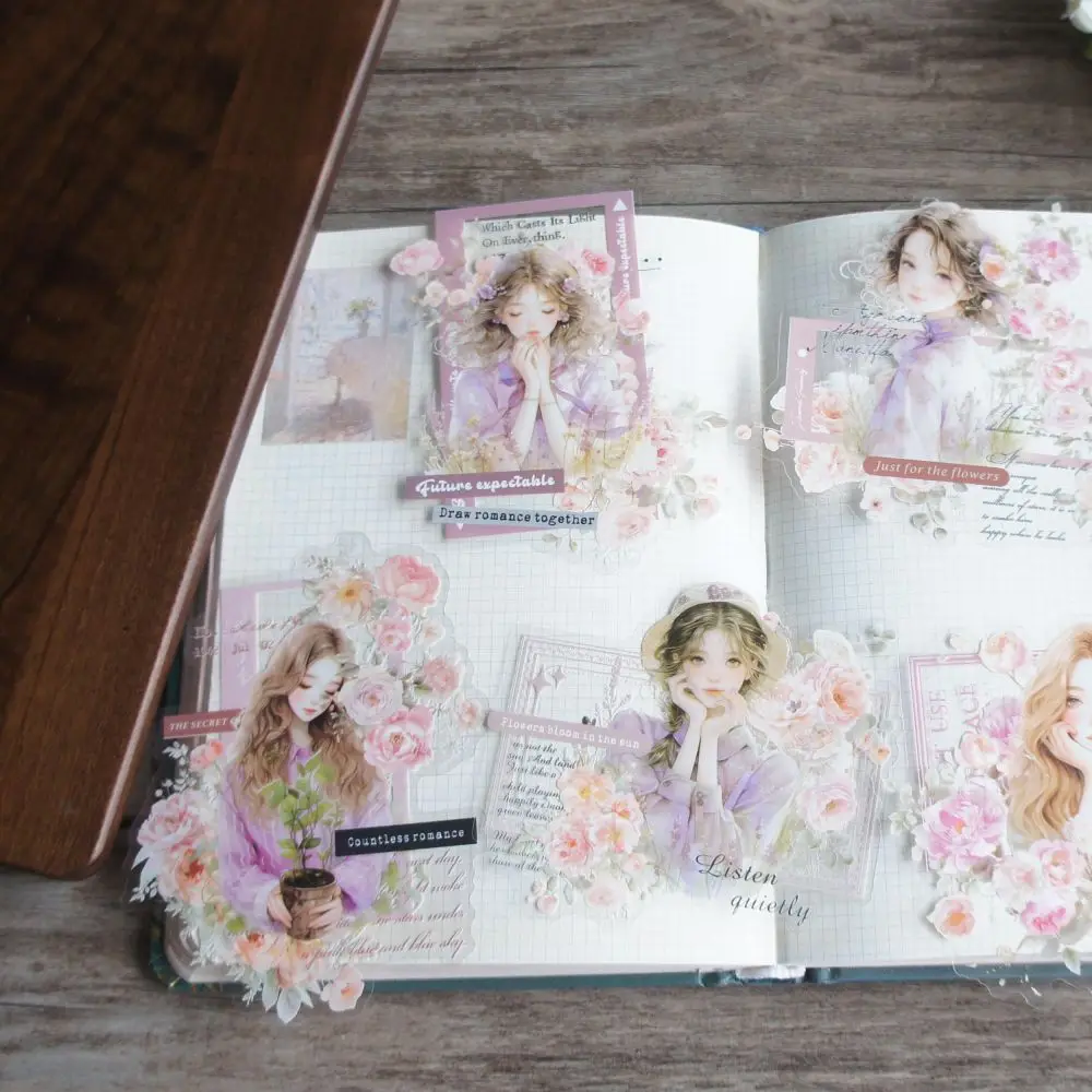 10 шт. девушка которая любит пить кофе стикер из ПВХ скрапбукинг сделай сам