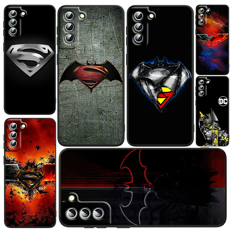 

Batman Superhero Superman Art Phone Case For Samsung Galaxy S23 S22 S21 S20 FE Ultra Pro Lite S10 S10E S9 Plus 5G Black Funda