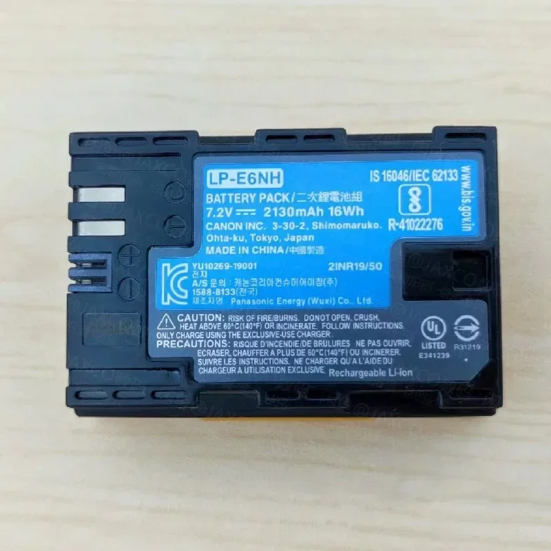100% Оригинальный аккумулятор 2130 мАч для Canon LP-E6NH R7 R6 R62 R5 R5C R 7D2 7D 6D2 6D 5D4 5D3 5D2 90D 80D 70D 60D