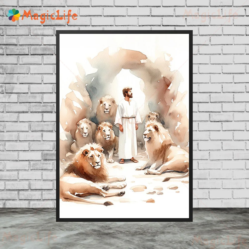 

Настенная картина Иисус кормит 5000 человек, сцена Рождества христовистизма, настенный постер для гостиной, настенная Картина на холсте без рамки