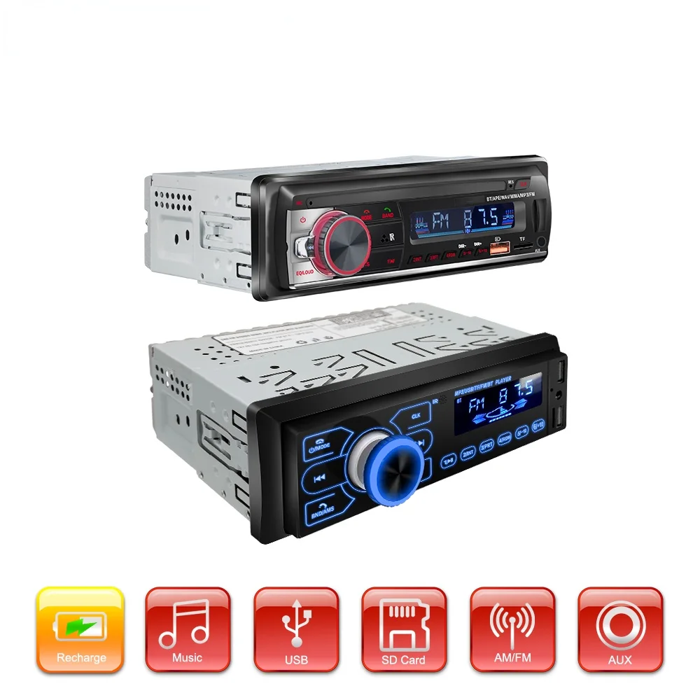 

Автомагнитола 1 din, стерео, Bluetooth, EQ, FM, AUX, TF, 2 USB, Мультифункциональный 1DIN Автомобильный MP3