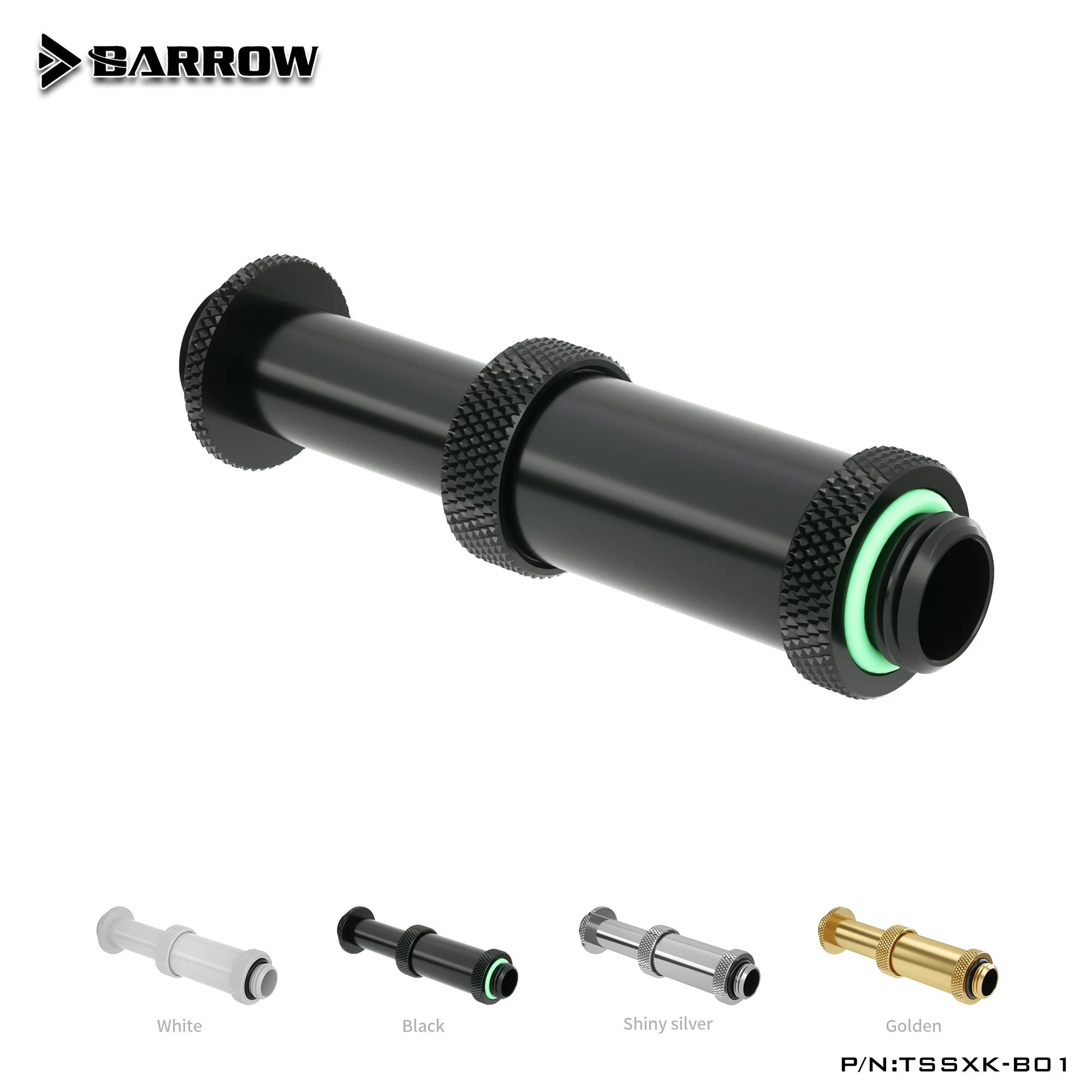 

Barrow Rotary Connectors Extender (41-69mm) use for SLI CF Card G1/4" Male to Male Cross Fire Fitting Metal Telescopic fitting