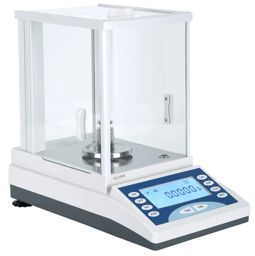 

LCD display 0.1mg 0.0001g electronic analytical weighing balance with magnetic sensor for laboratory
