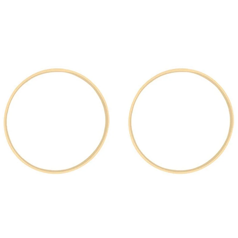 

2Pcs Wooden Circle Round Catcher DIY Hoop For Flower Wreath House Garden Plant Decor Hanging Basket 18Cm & 20.5Cm