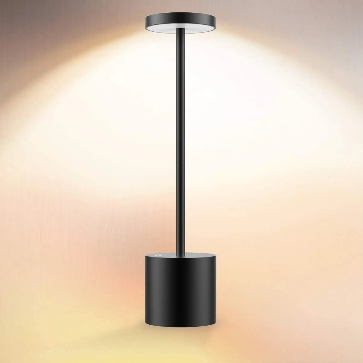 

Cordless Bar Table Lamp LED Metal USB Rechargeable 2-Level Brightness Night Light Desk Lamp Reading Lamp for Restaurant Bedroom