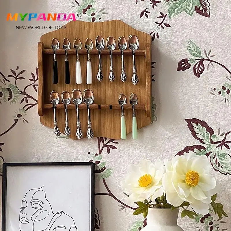 

Миниатюрная подставка для кукольного домика, вилка и ложка для демонстрации посуды, украшение для дома, игрушка, аксессуары для кукольного домика