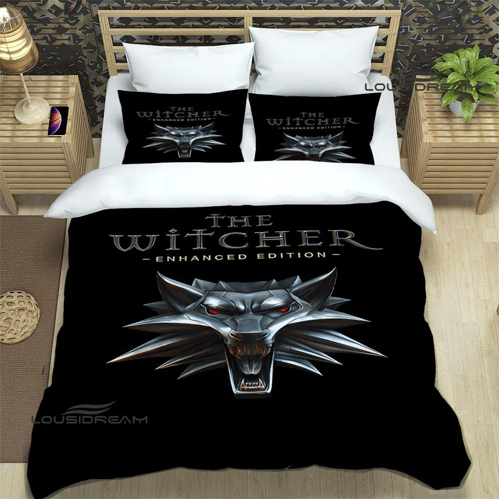 

Комплект постельного белья W-Witcher с принтом из игры, изысканные комплекты постельного белья, пододеяльник, набор постельного белья, роскошный подарок на день рождения