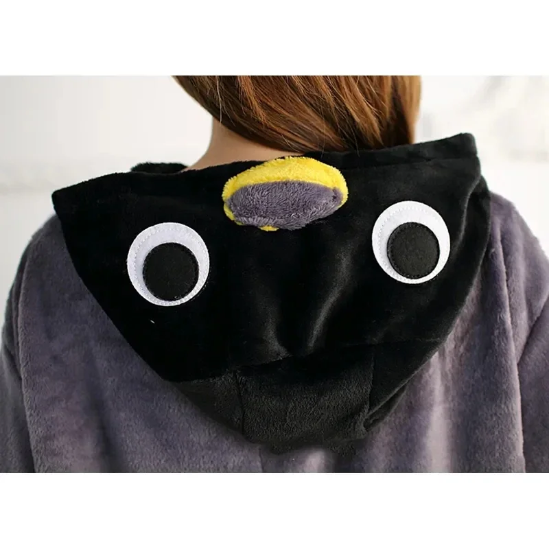 Комбинезон-кигуруми в стиле аниме для взрослых смешной костюм серого пингвина