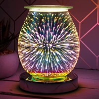 sensitive 3d aroma lamp firework effect electric oil burner wax melter amazing scents to fill your home