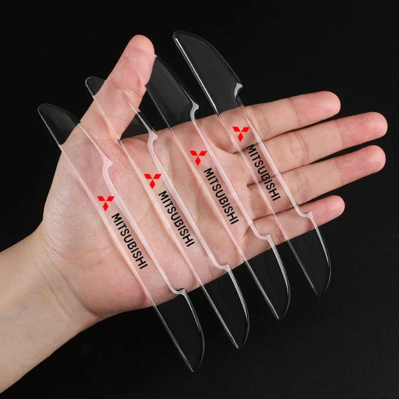 

Mitsubishi 4 шт. дверные полоски автомобиля наклейка против царапин Ralliart Lancer Pajero Outlander Eclipse Galant Mirage Triton Colt