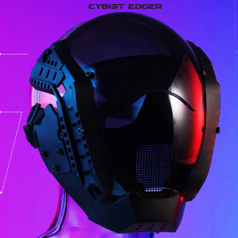 

Кибер-маска крутая Косплей CQB игры искусственные детали футуристический шлем искусственная научная фантастика подарок на Хэллоуин