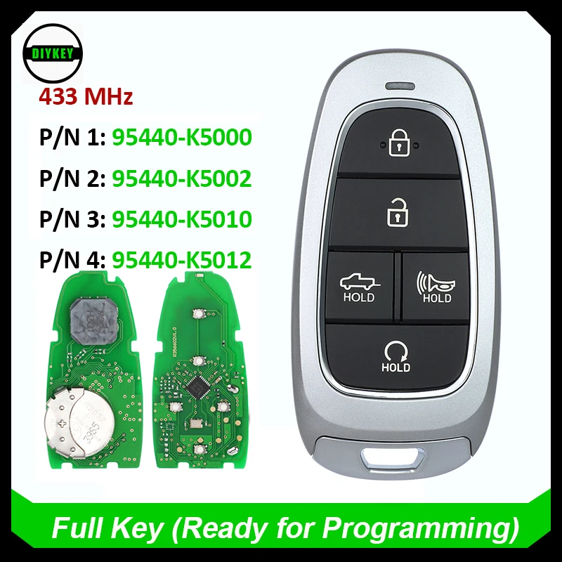 DIYKEY 95440-K5000 K5002 / 95440-K5010 K5012 фото 5 кнопок для Hyundai Santa Cruz 2022 2023