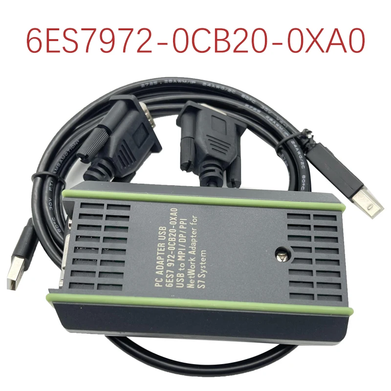 Uyumlu S7-200/300/400 PLC kablo 6ES7972-0CB20-0XA0 USB-MPI İzole MPI/PPI/DP/PROFIBUS USB MPI adaptörü