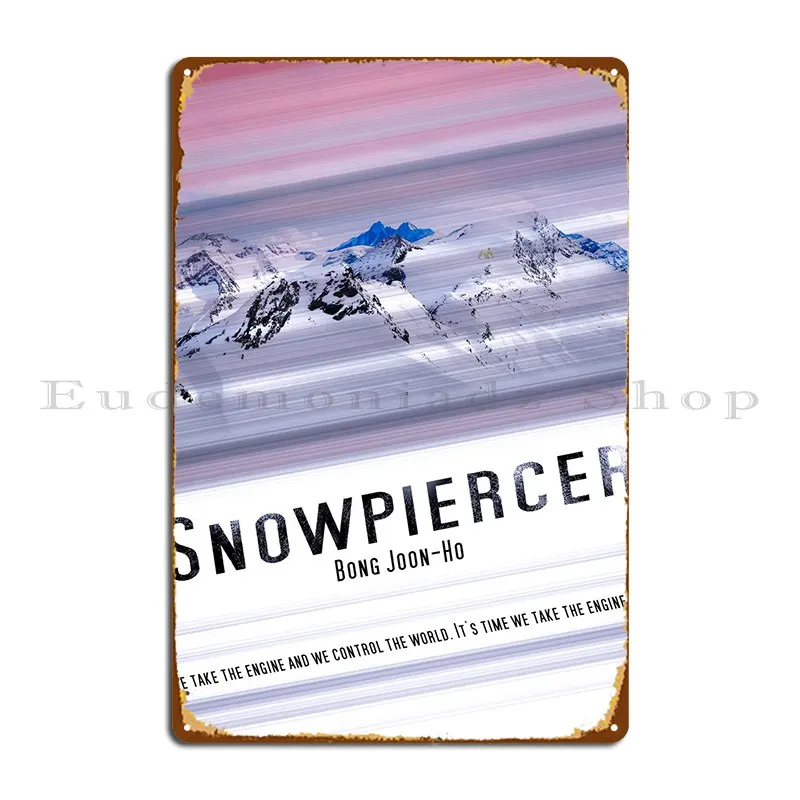 Жестяной плакат со снежным пирсингом для кухни