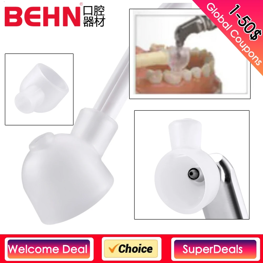 2pcs Dental Tiny Cover for Aluminum Oxide Air Abrasion Micro Blaster Sandblaster Powder Dust Proof Cap 134℃ Autoclave Teeth Tool