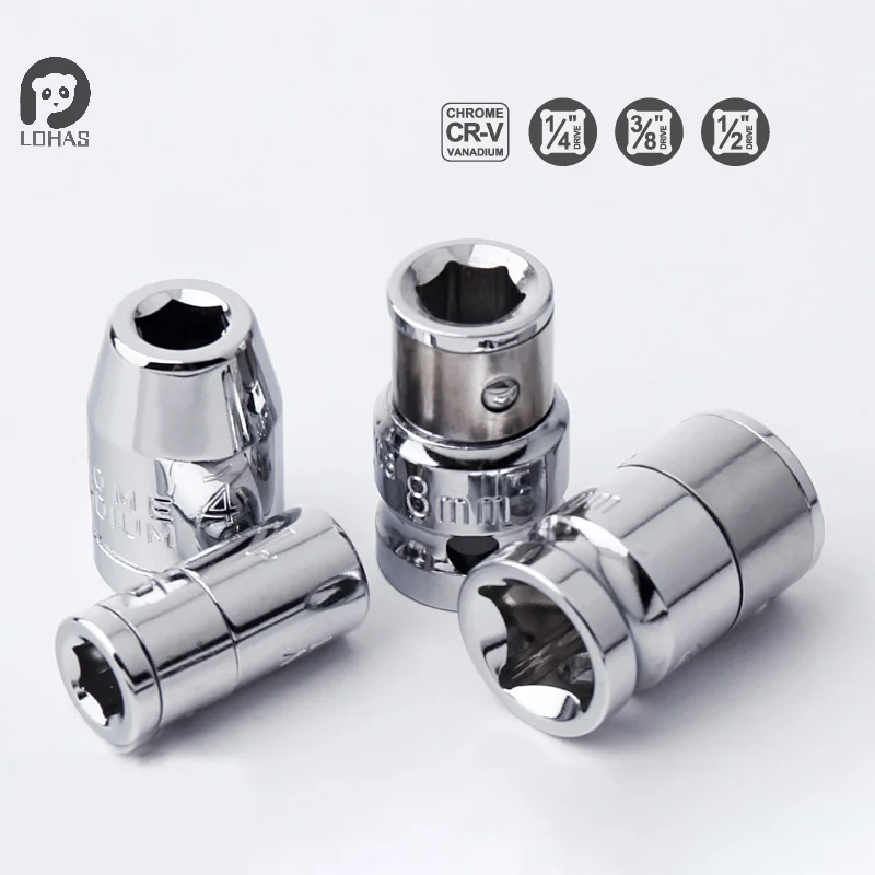 Адаптер для розетки с храповым механизмом 1/2/8/10 мм